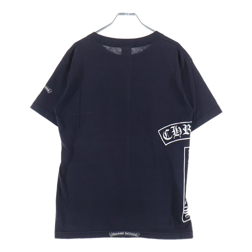 CHROME HEARTS(クロムハーツ) OLD T-BAR CH CROSS SCROLL LABEL S/S TEE シーエイチクロス 半袖クルーネックTシャツ ブラック ‐