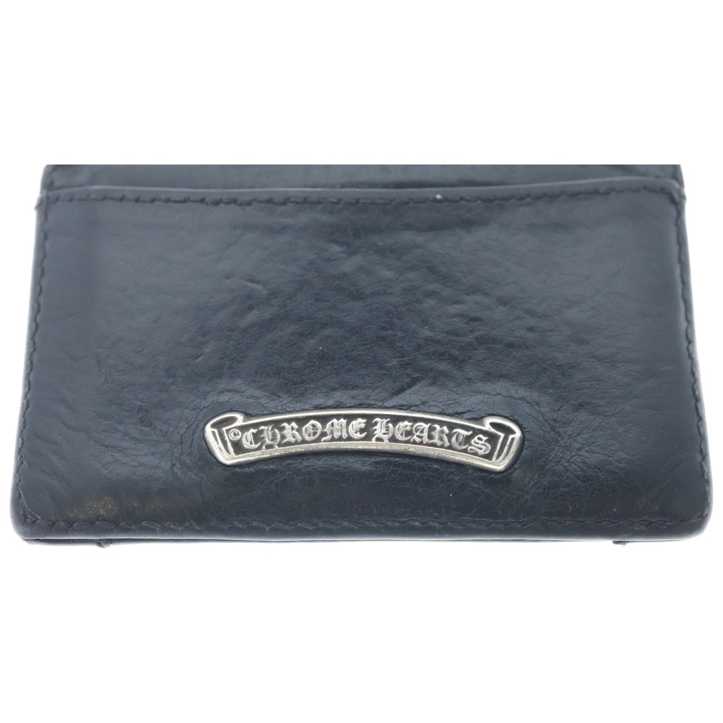 CHROME HEARTS(クロムハーツ) JOTTER ジョッター スクロールラベル レザー カードケース ブラック