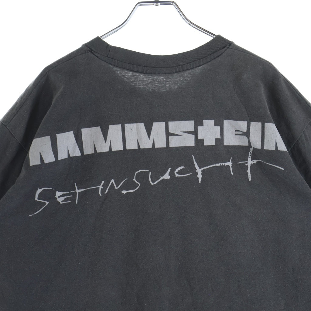 VINTAGE(ヴィンテージ) 90s Rammstein Sehnsucht Blue Grape ラムシュタイン ゼーンズフト クルーネックTシャツ ブラック