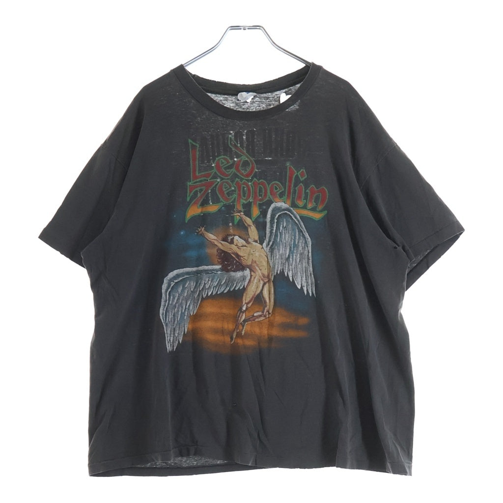 VINTAGE(ヴィンテージ) 90s LED ZEPPELIN SWAN SONG レッドツェッペリン バンド 半袖Tシャツ カットソー ブラック
