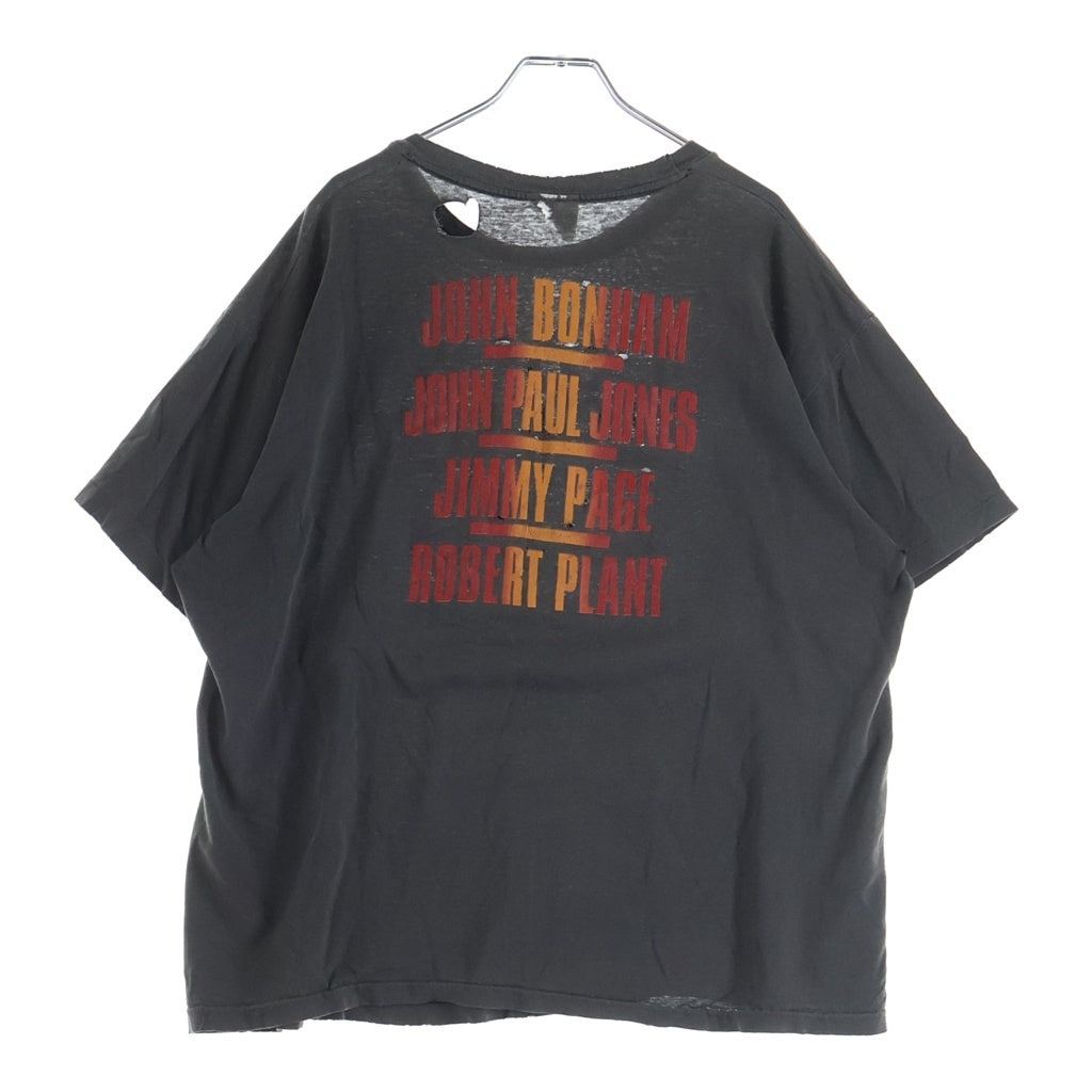 VINTAGE(ヴィンテージ) 90s LED ZEPPELIN SWAN SONG レッドツェッペリン バンド 半袖Tシャツ カットソー ブラック