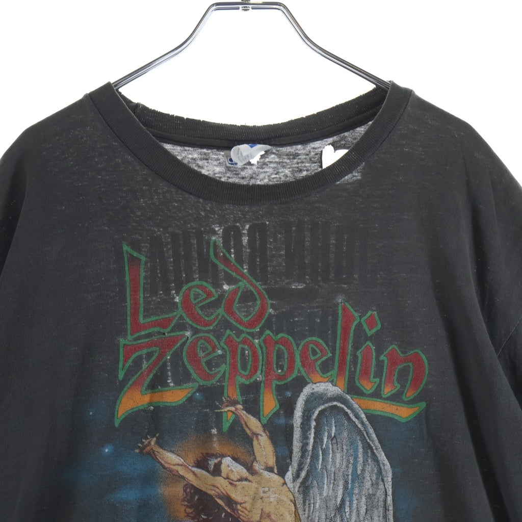 VINTAGE(ヴィンテージ) 90s LED ZEPPELIN SWAN SONG レッドツェッペリン バンド 半袖Tシャツ カットソー ブラック