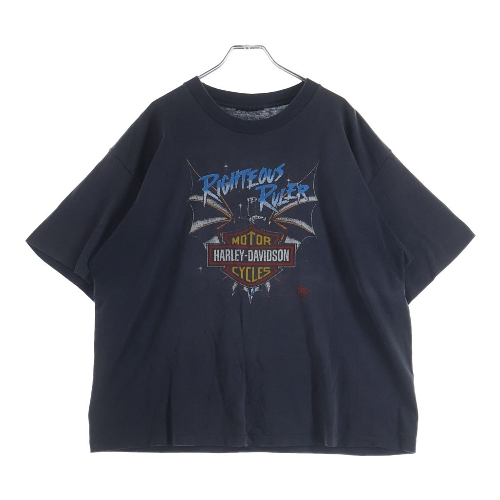 HARLEY DAVIDSON(ハーレーダビッドソン) 80-90s VINTAGE DRAGON WING ヴィンテージ ドラゴンウィング 半袖Tシャツ カットソー ブラック