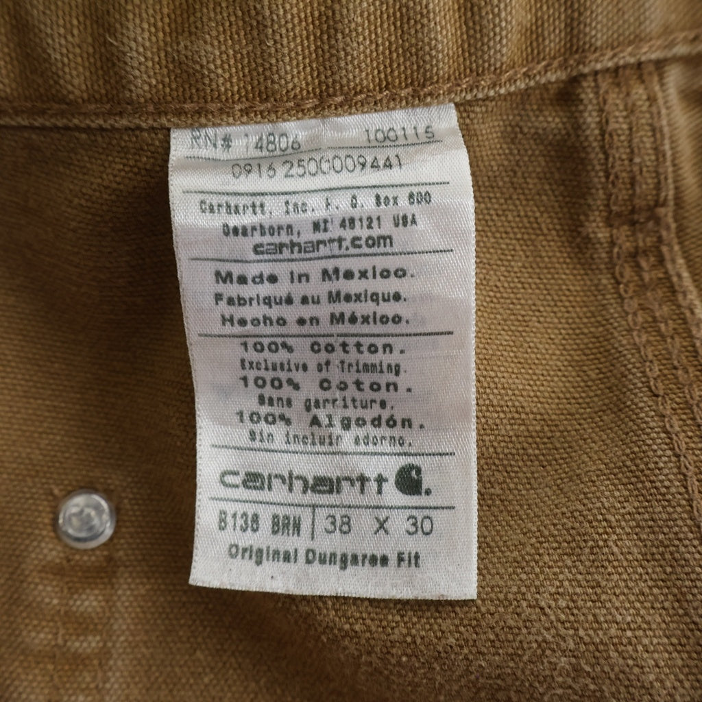 CARHARTT(カーハート) 00s Duck Pants ダブルニー ダックペインターパンツ ブラウン B136 BRN