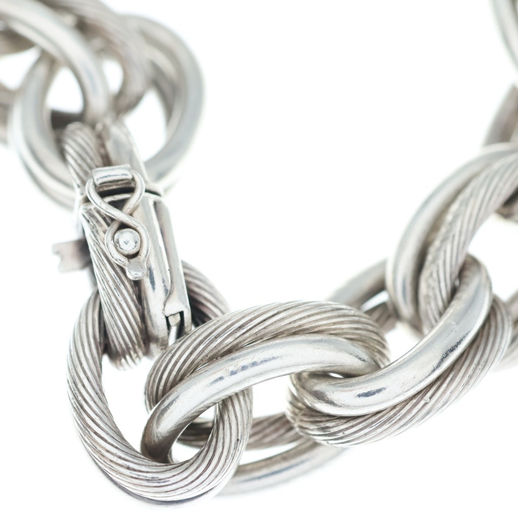 HERMES(エルメス) VINTAGE Destrier Bracelet Sliver925 GM ヴィンテージ デストリエブレスレット 蟹刻印 シルバー