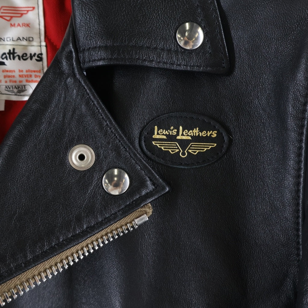Lewis Leathers(ルイスレザー) 391T Lightning Tight Fit ライトニング タイトフィット シープスキン 裏地キルティング レザージャケット ブラック