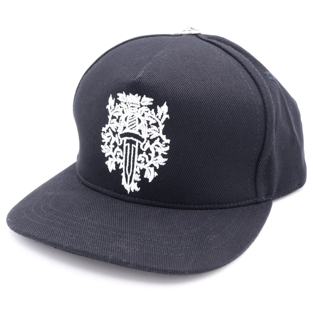 CHROME HEARTS(クロムハーツ) BASEBALL TRUCKER ベースボールトラッカーキャップ ヴァインダガー刺繍 帽子 ブラック