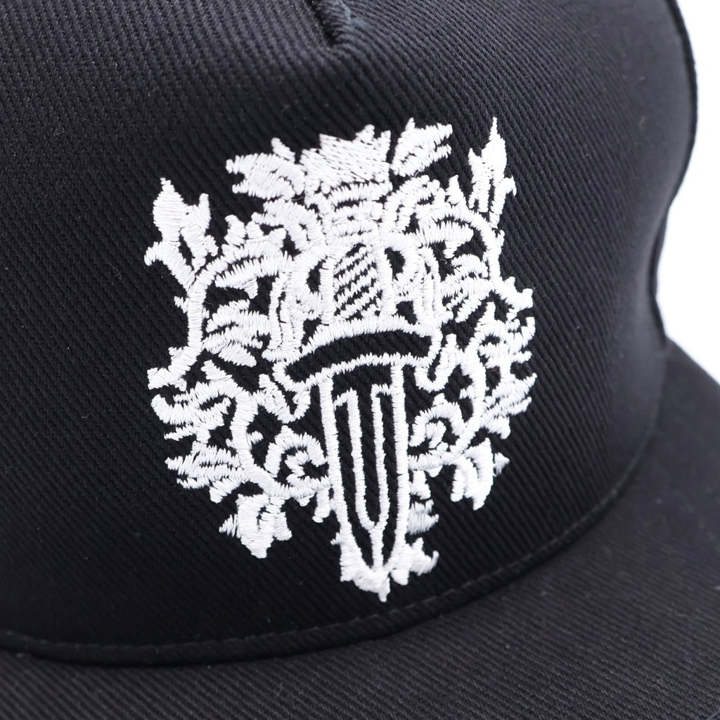 CHROME HEARTS(クロムハーツ) BASEBALL TRUCKER ベースボールトラッカーキャップ ヴァインダガー刺繍 帽子 ブラック