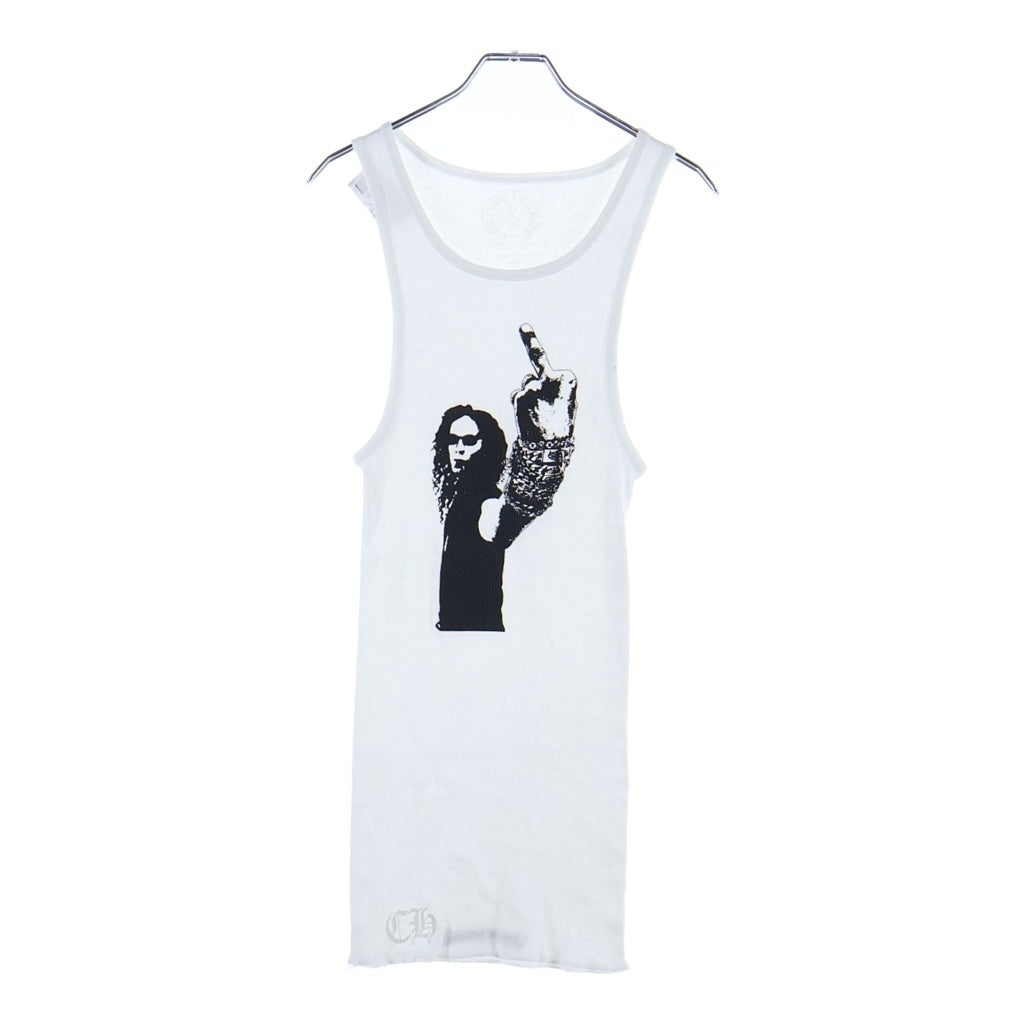 CHROME HEARTS(クロムハーツ) RIB TANK リチャードスタークプリント コットンタンクトップ ホワイト