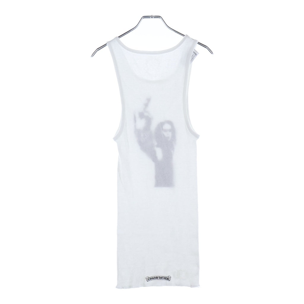 CHROME HEARTS(クロムハーツ) RIB TANK リチャードスタークプリント コットンタンクトップ ホワイト