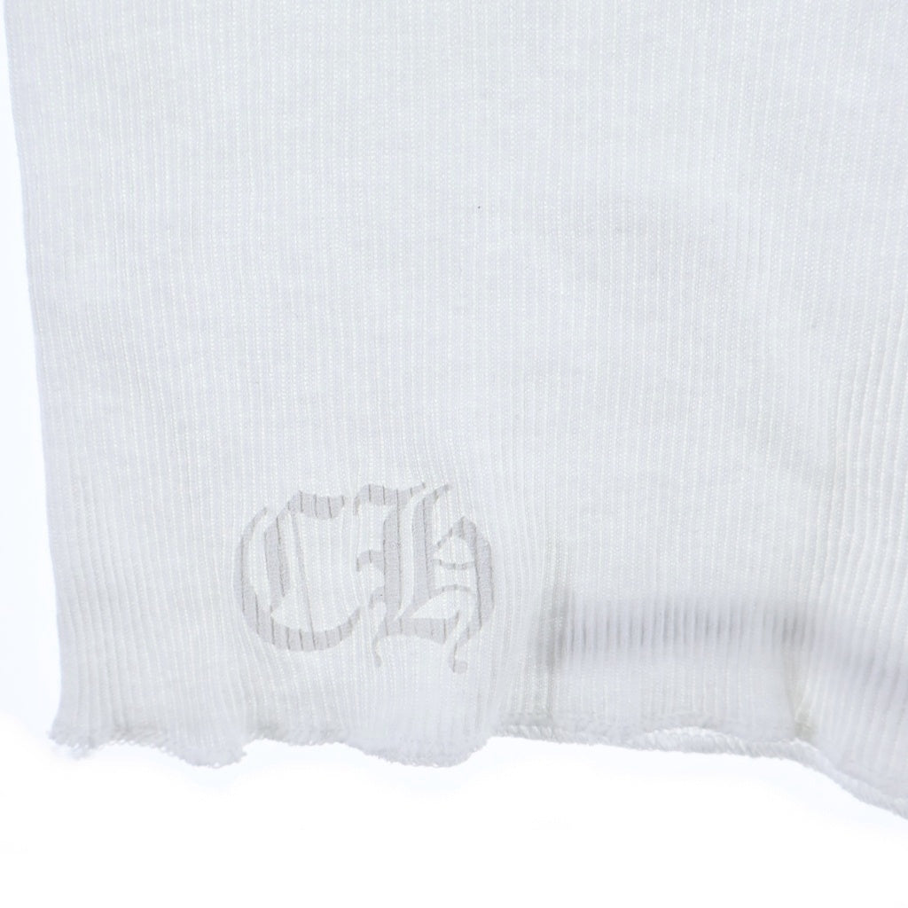 CHROME HEARTS(クロムハーツ) RIB TANK リチャードスタークプリント コットンタンクトップ ホワイト