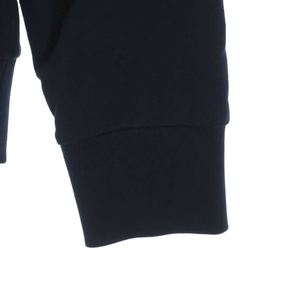 MONCLER(モンクレール) SWEATSHIRT ロゴワッペン フロッキーロゴ クルーネックスウェットトレーナー ネイビー H20918G00049