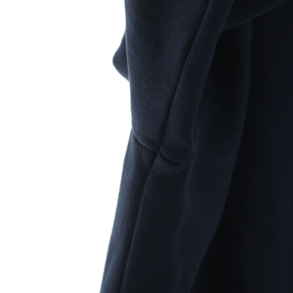 MONCLER(モンクレール) SWEATSHIRT ロゴワッペン フロッキーロゴ クルーネックスウェットトレーナー ネイビー H20918G00049