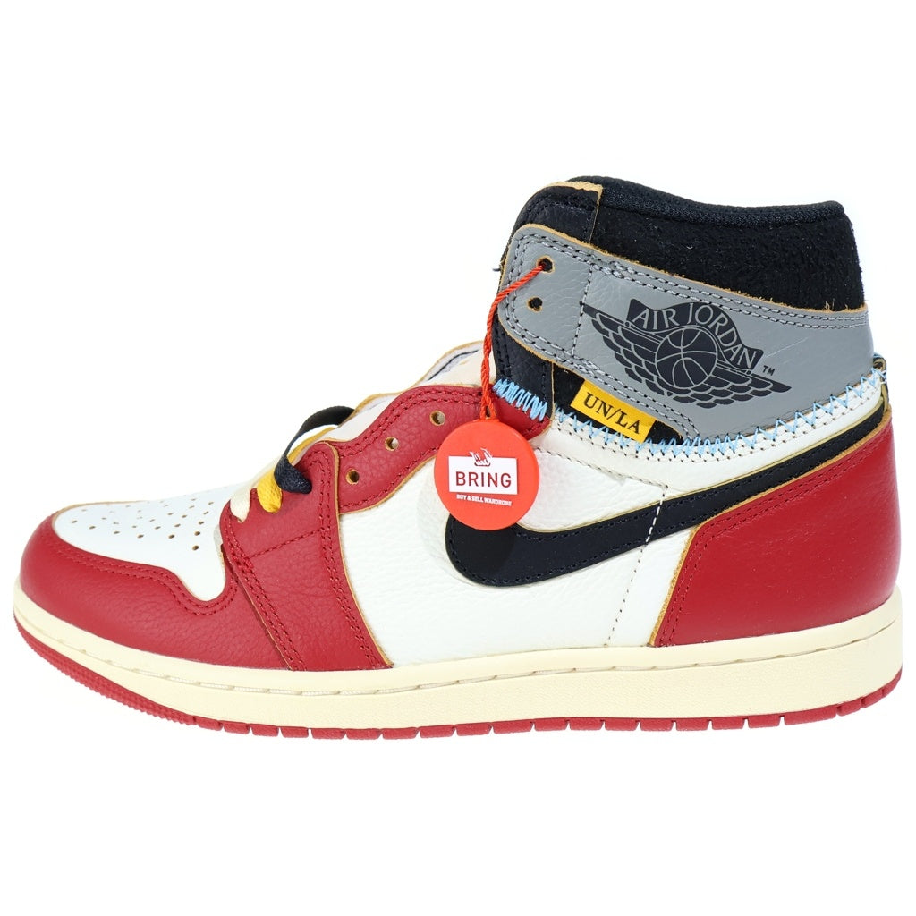 NIKE(ナイキ) ×UNION AIR JORDAN1 RETRO HIGH ユニオン エアジョーダン1 ハイカットスニーカー レッド US8.5/26.5cm HV8563-600