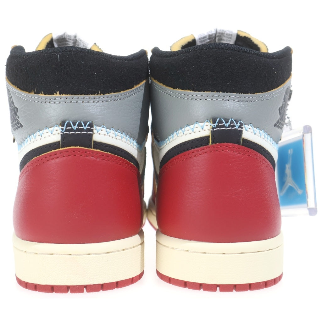 NIKE(ナイキ) ×UNION AIR JORDAN1 RETRO HIGH ユニオン エアジョーダン1 ハイカットスニーカー レッド US8.5/26.5cm HV8563-600
