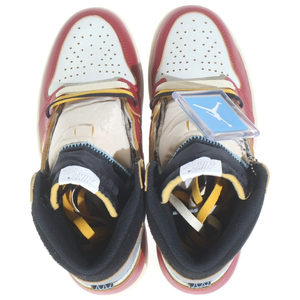 NIKE(ナイキ) ×UNION AIR JORDAN1 RETRO HIGH ユニオン エアジョーダン1 ハイカットスニーカー レッド US8.5/26.5cm HV8563-600