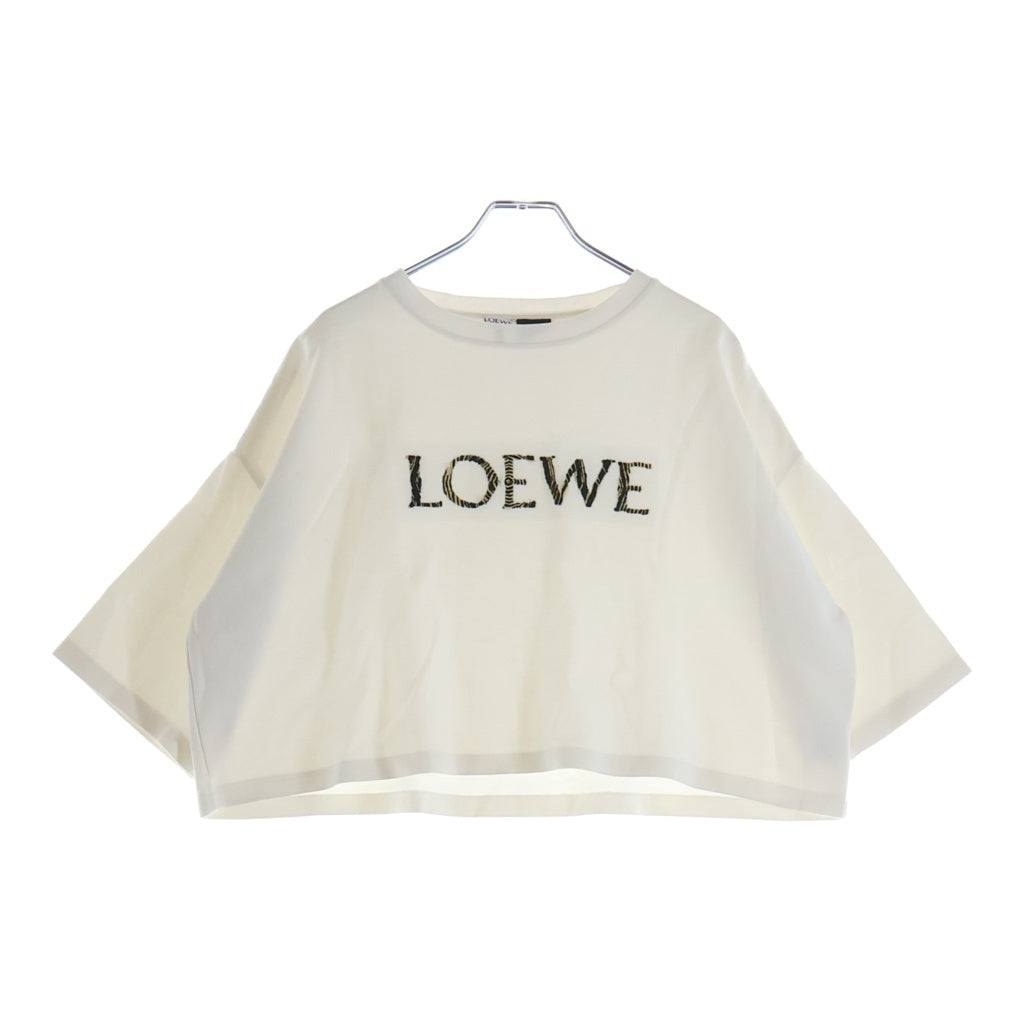 LOEWE(ロエベ) Cropped T-Shirt クロップド 半袖Tシャツ ホワイト レディース S616Y22X61