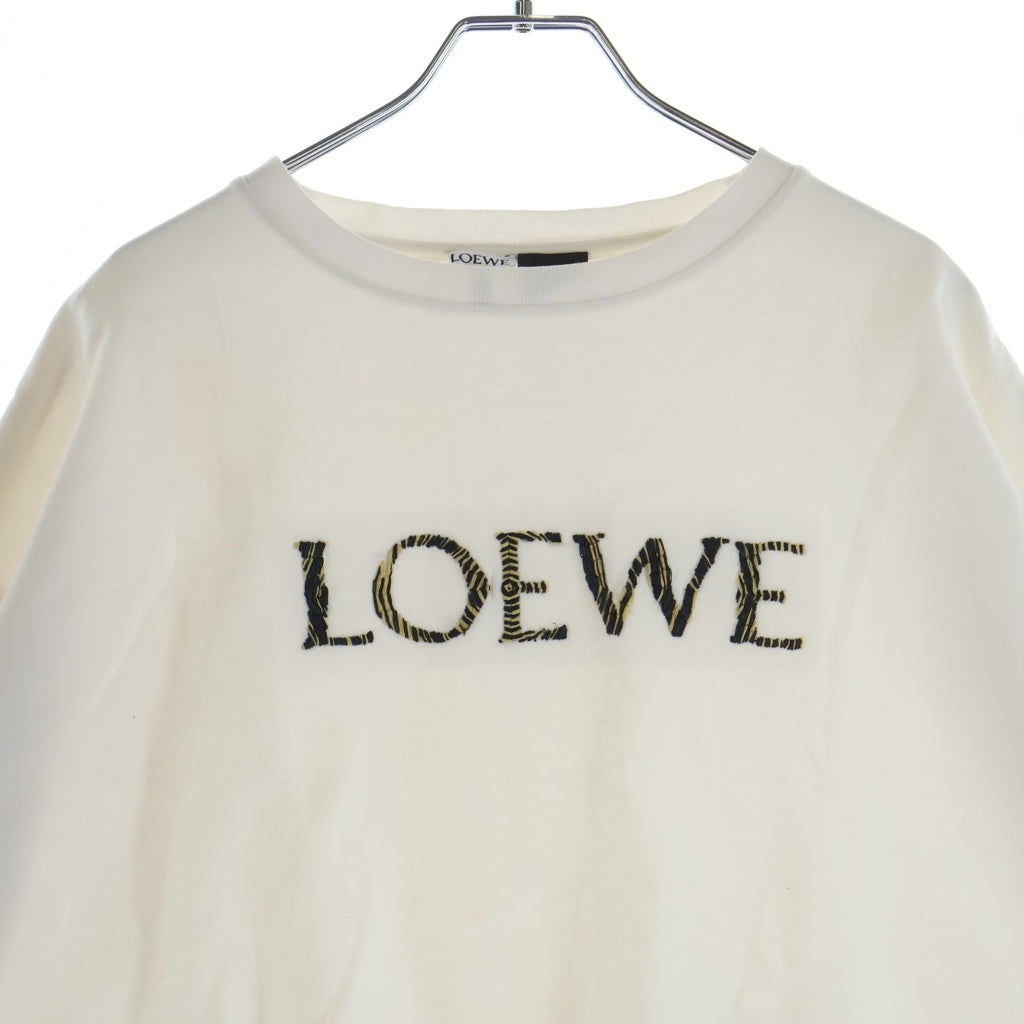 LOEWE(ロエベ) Cropped T-Shirt クロップド 半袖Tシャツ ホワイト レディース S616Y22X61