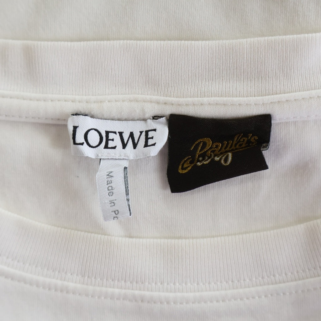 LOEWE(ロエベ) Cropped T-Shirt クロップド 半袖Tシャツ ホワイト レディース S616Y22X61