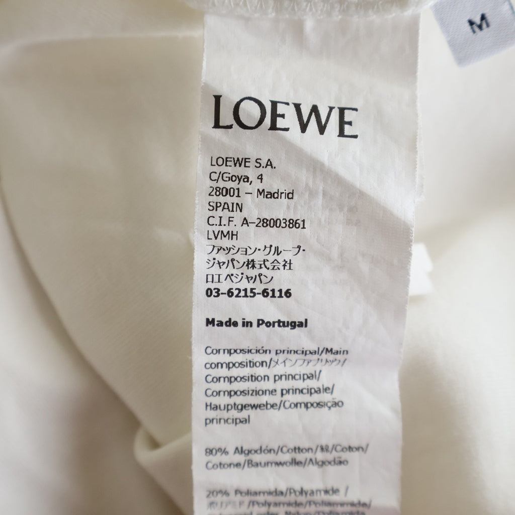 LOEWE(ロエベ) Cropped T-Shirt クロップド 半袖Tシャツ ホワイト レディース S616Y22X61