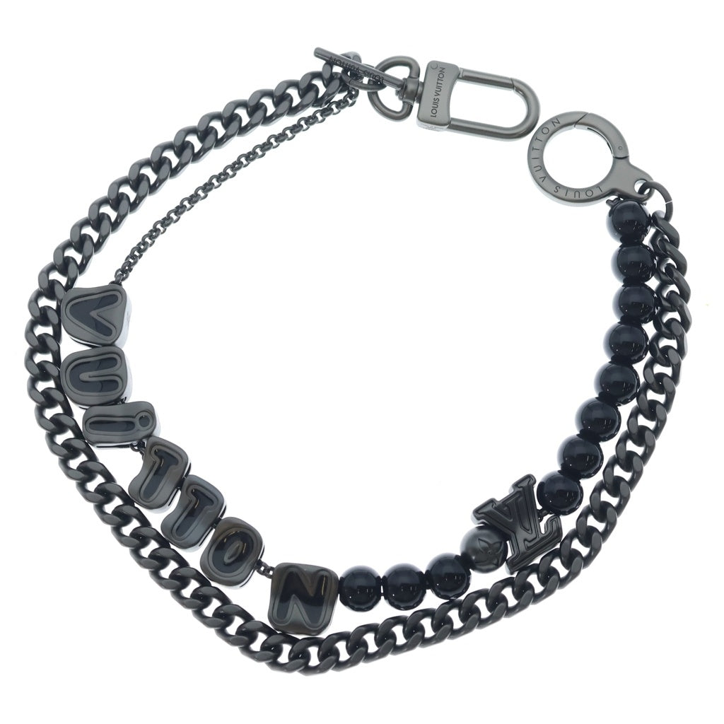 LOUIS VUITTON(ルイヴィトン) ルテニウム チェーンベルト ヴィトン ウォレットチェーン ブラック M02531