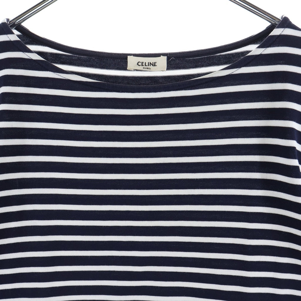 CELINE(セリーヌ) 19SS Border L/S Tee X015680D ボーダーロングスリーブカットソー 長袖 ネイビー/ホワイト