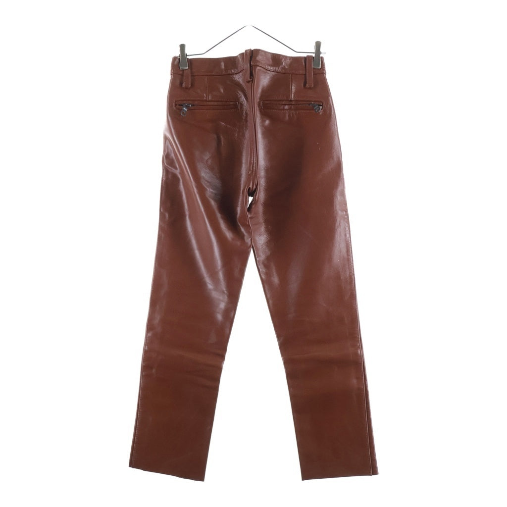 HYSTERIC GLAMOUR(ヒステリックグラマー) 90-00s OLD Leather Pants Made In KOREA オールド レザー パンツ 馬革 ブラウン 2LP-0250