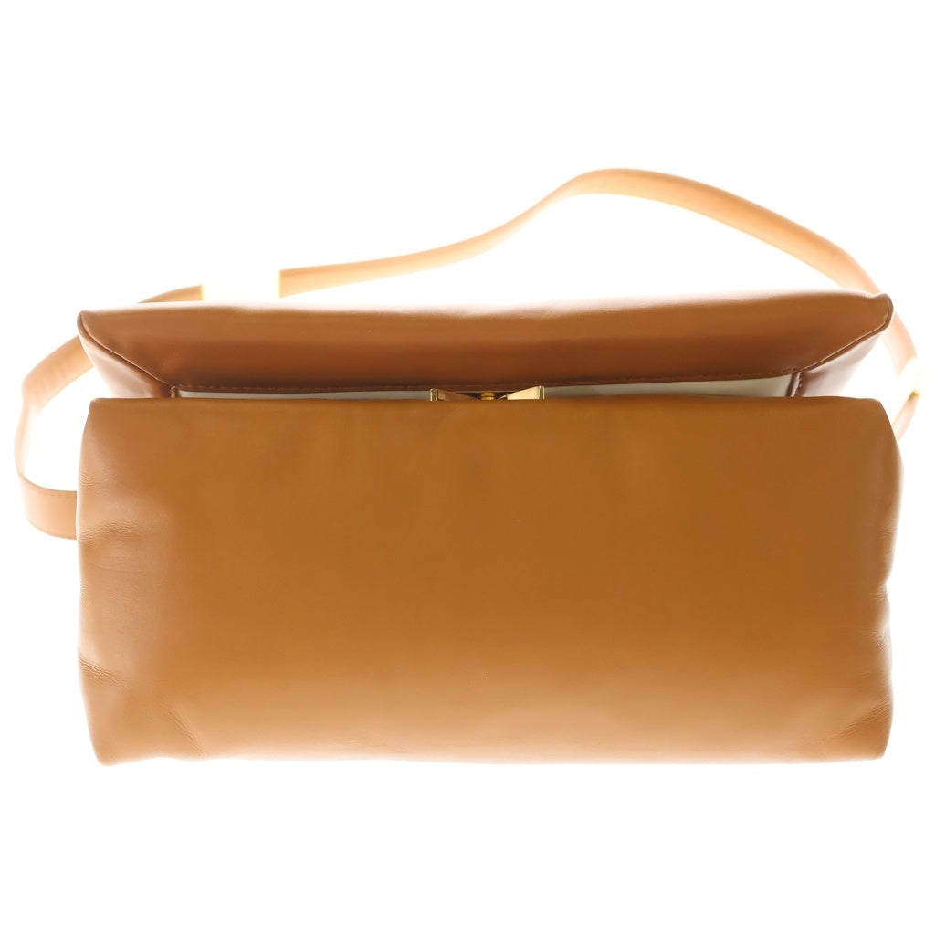 MARNI(マルニ) PRISMA SHOULDER BAG プリズマ レザーショルダーバッグ ブラウン SBMP0139UO レディース