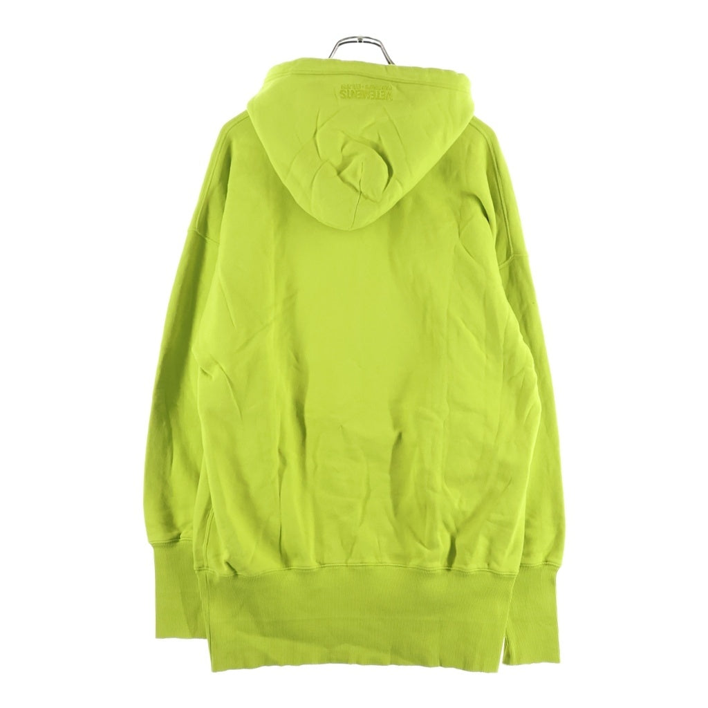 VETEMENTS(ヴェトモン) CARTOON HOODIE カートゥーン フーディー フロント刺繍 プルオーバーパーカー ライトグリーン USS197010