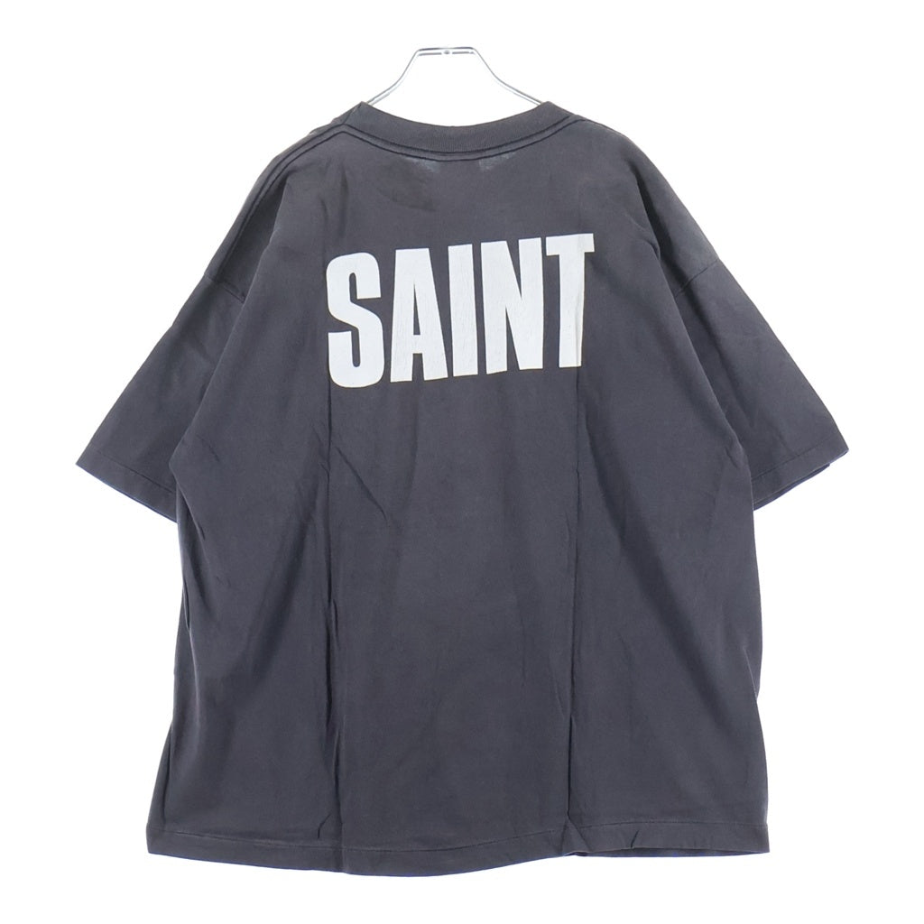 SAINT MICHAEL(セントマイケル) 25SS ×FRIENDS VINTAGE GRAPHIC TEE SM-HR8-0000-C56 ×フレンズ ヴィンテージ加工 グラフィック半袖Tシャツ ブラック