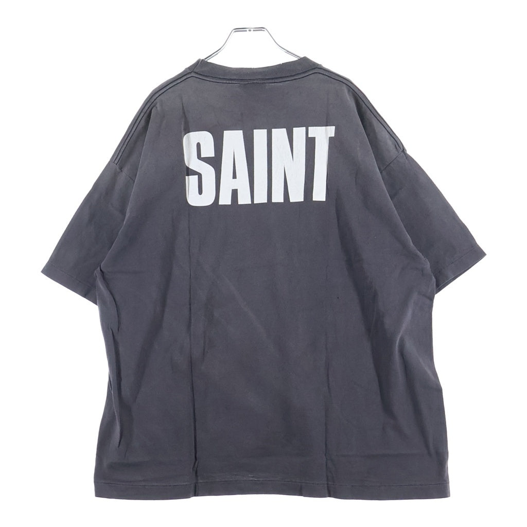 SAINT MICHAEL(セントマイケル) 25SS ×FRIENDS VINTAGE GRAPHIC TEE SM-HR3-0000-C56 ×フレンズ ヴィンテージ加工 グラフィック半袖Tシャツ ブラック