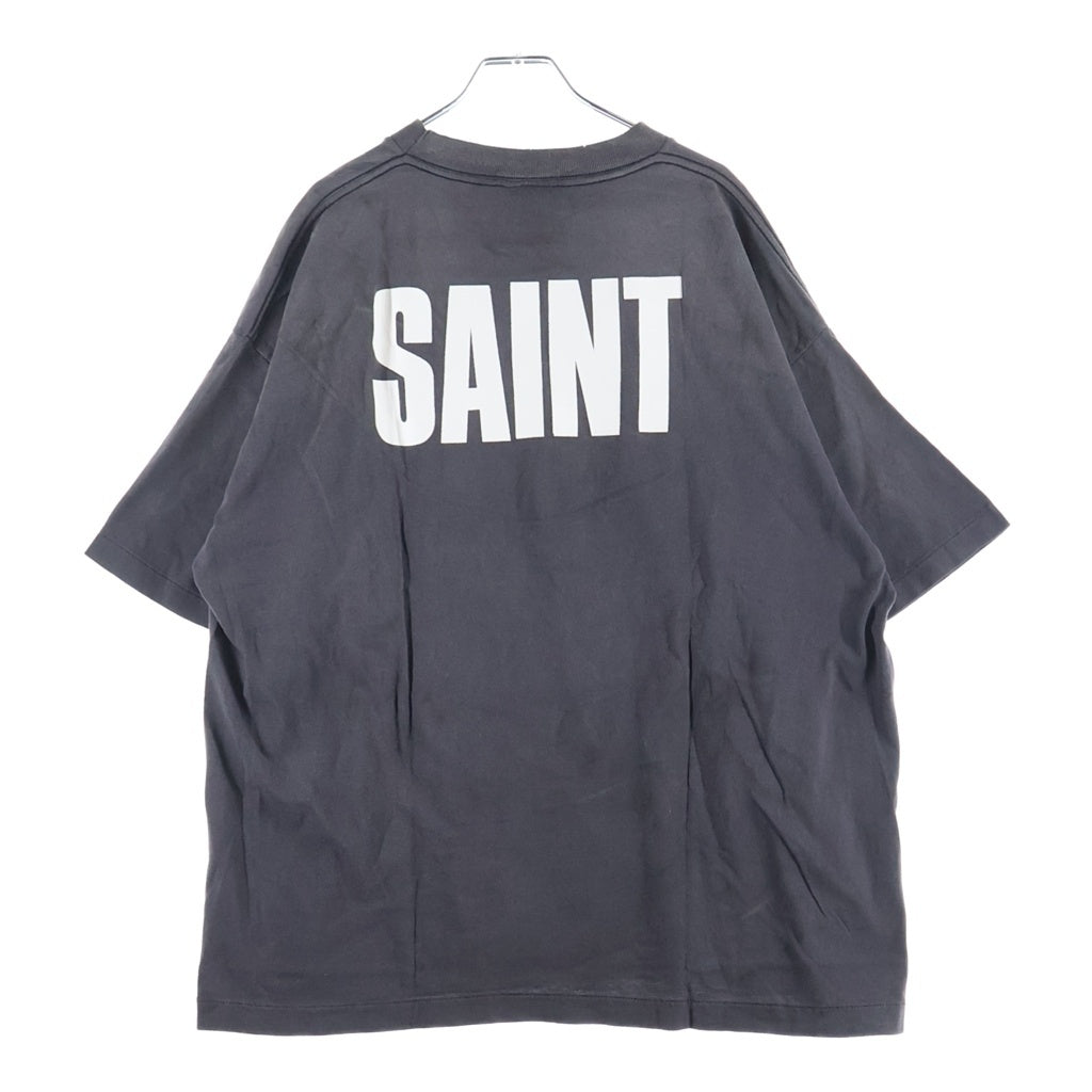 SAINT MICHAEL(セントマイケル) 25SS ×FRIENDS VINTAGE GRAPHIC TEE SM-HR8-0000-C56 ×フレンズ ヴィンテージ加工 グラフィック半袖Tシャツ ブラック