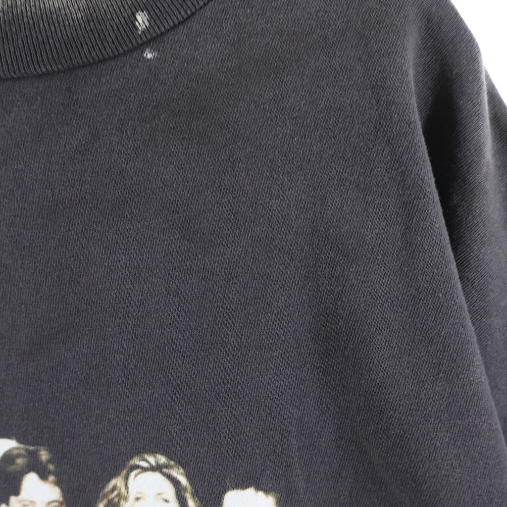 SAINT MICHAEL(セントマイケル) 25SS ×FRIENDS VINTAGE GRAPHIC TEE SM-HR8-0000-C56 ×フレンズ ヴィンテージ加工 グラフィック半袖Tシャツ ブラック