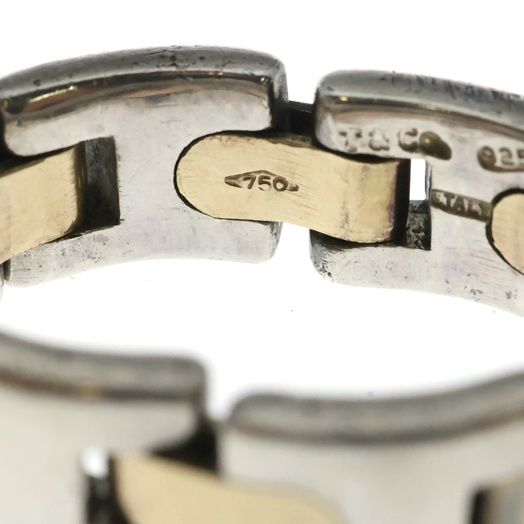 TIFFANY & Co.(ティファニー) vintage silver k18 H Link ring ヴィンテージ Hリンク リング シルバー/ゴールド