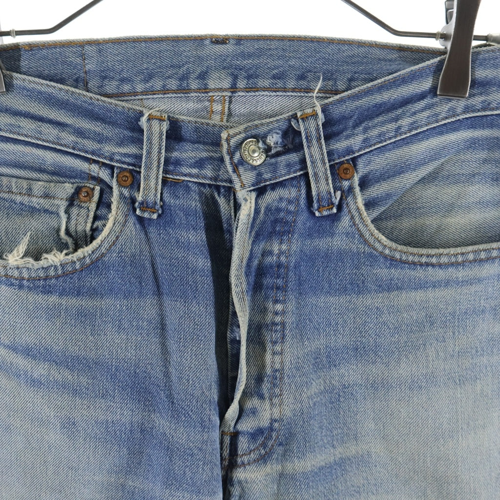 Levi's(リーバイス) 70s 501 66後期 ボタン裏刻印6 スモールe 不均等V ボタンフライ デニムパンツ インディゴ