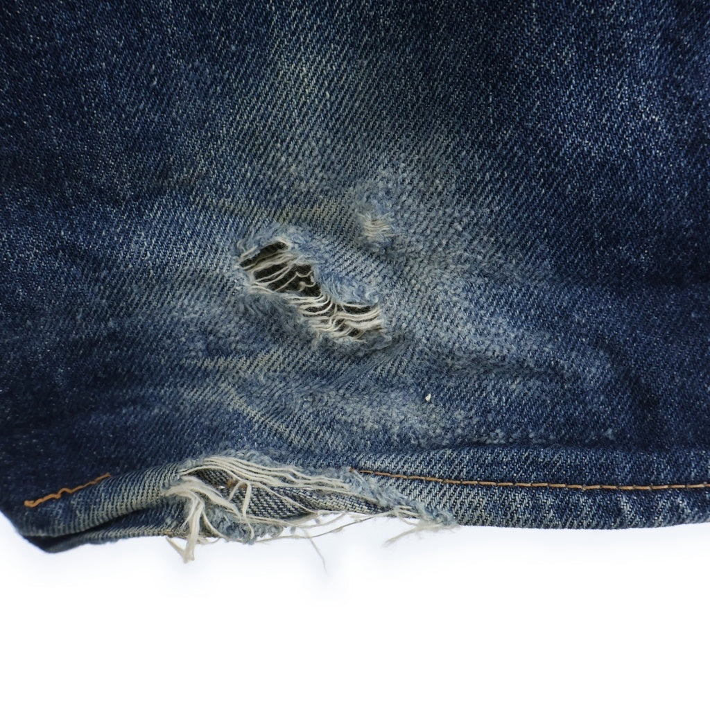 EVISU(エビス) 00s No.2 2000 Denim Pants ボタンフライ デニムパンツ ペイント インディゴ