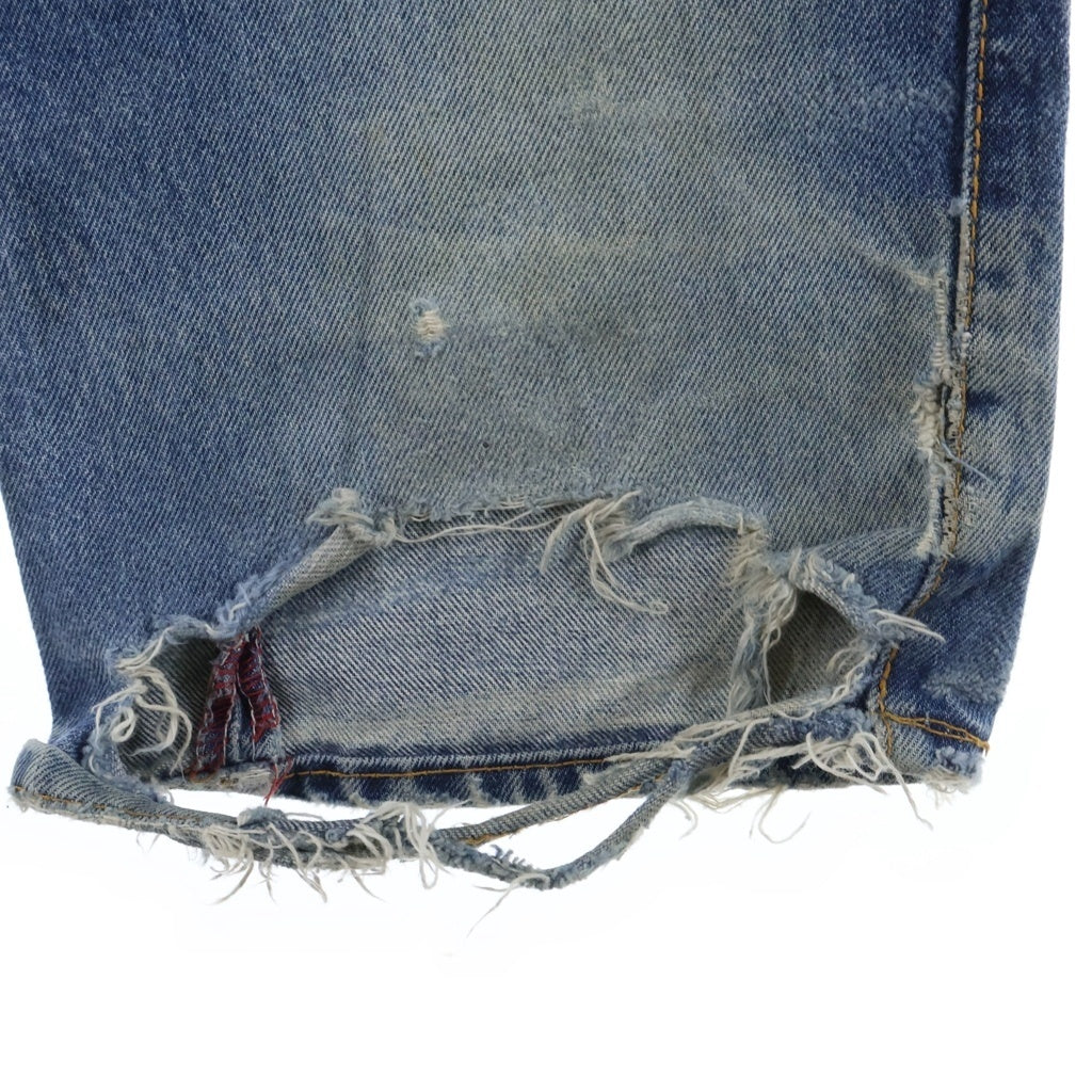 EVISU(エビス) 00s 2005 Denim Pants Doraemon's Bell ドラえもん ボタンフライ デニムパンツ ペイント インディゴ