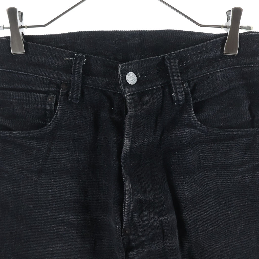 EVISU(エビス) 00s × BEAMS 2000 Denim Pants ボタンフライ デニムパンツ ペイント ブラック