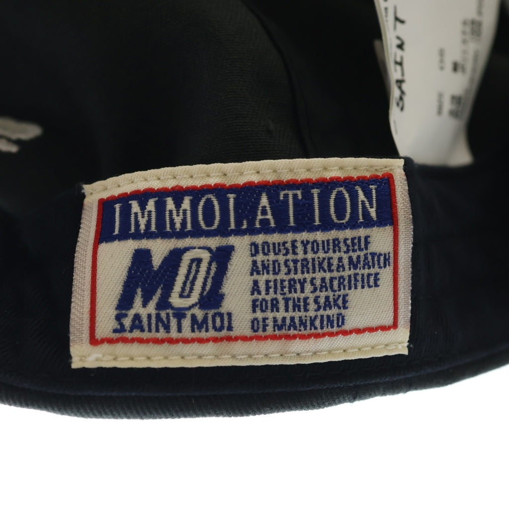SAINT MICHAEL(セントマイケル) 25AW ×SORAYAMA HAJIME SRYM CAP 空山基 キャップ 帽子 ブラック SM-HR1-0000-C81