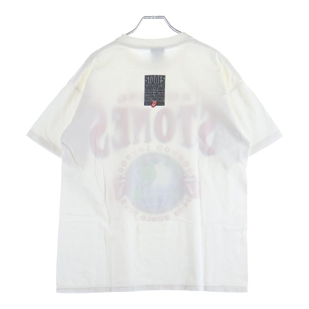 VINTAGE(ヴィンテージ) 90S THE ROLLING STONES VOODOO LOUNGE 94-95 WORLD TOUR PRINT S/S TEE BROCKUM 半袖プリントTシャツ カットソー ホワイト