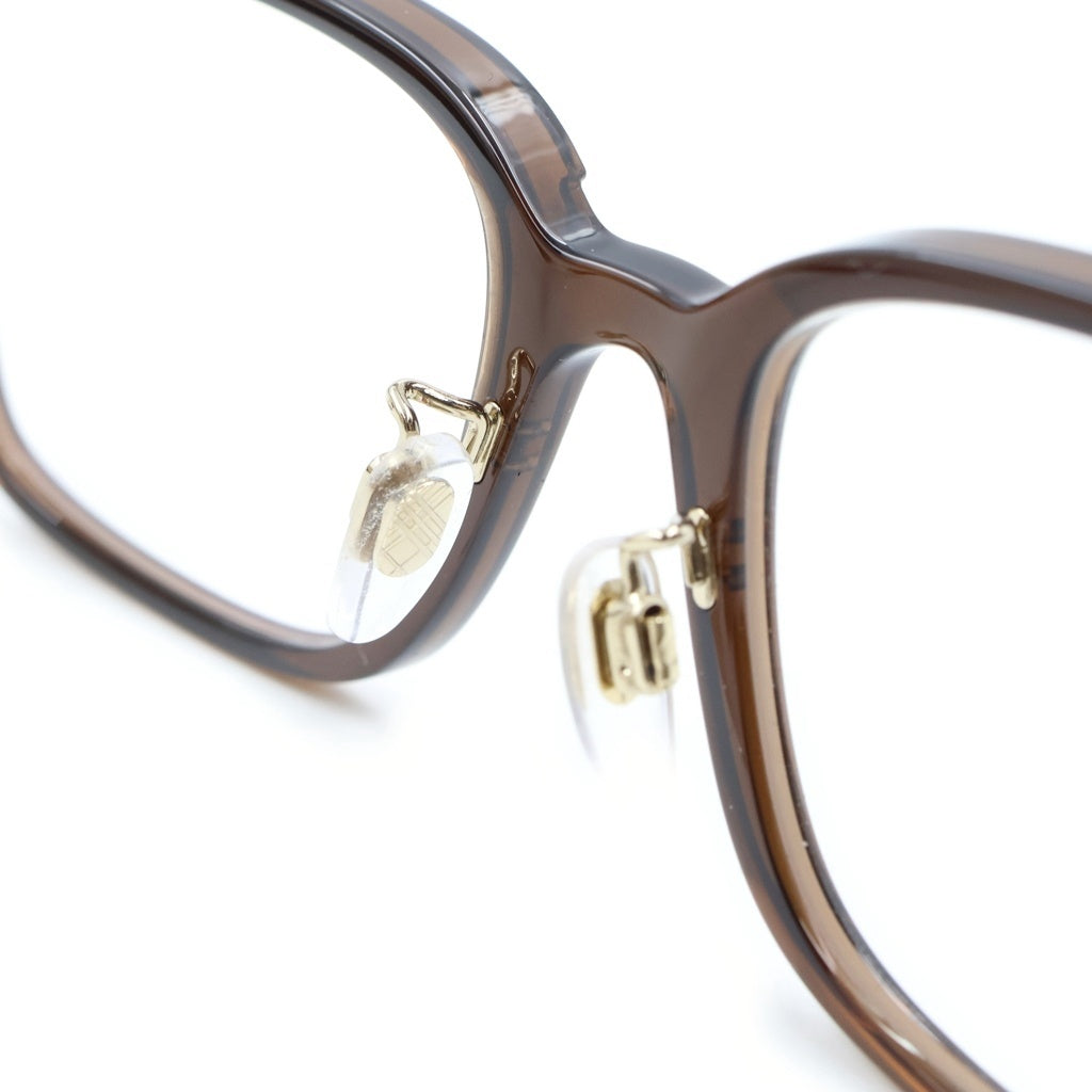 BURBERRY(バーバリー) テンプルロゴ クリアレンズ サングラス アイウェア ブラウン B2450-D