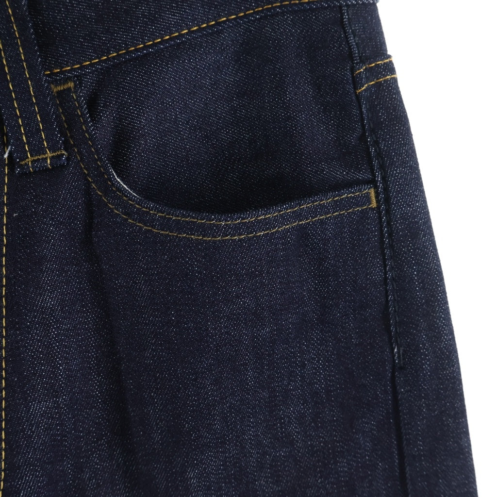 PRADA(プラダ) CLASSIC FIT DENIM JEANS セルビッチデニムパンツ レザーロゴパッチ ボタンフライ インディゴ GEP318