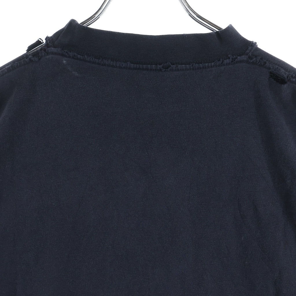 BALENCIAGA(バレンシアガ) 24AW Metal Heads T-Shirt ダメージ加工 半袖Tシャツ ブラック 787349 TRVY7
