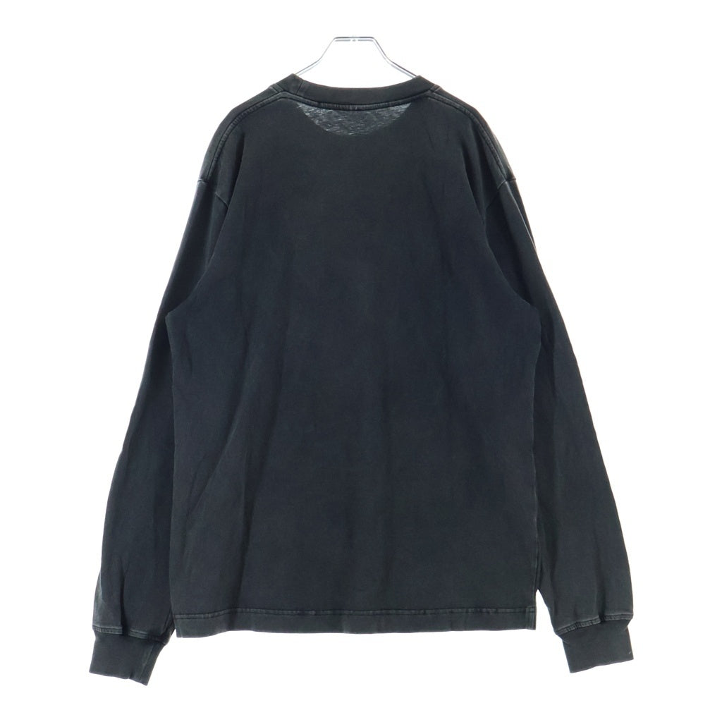 ALEXANDER WANG(アレキサンダーワン) L/S T-Shirt フェード加工 長袖Tシャツ ロンT ブラック