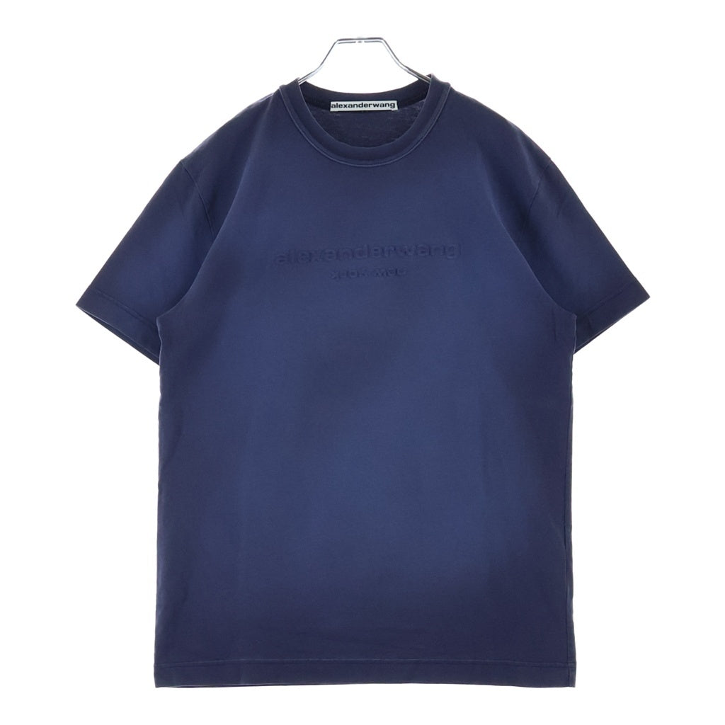 ALEXANDER WANG(アレキサンダーワン) Emboss T-Shirt 半袖Tシャツ ネイビー