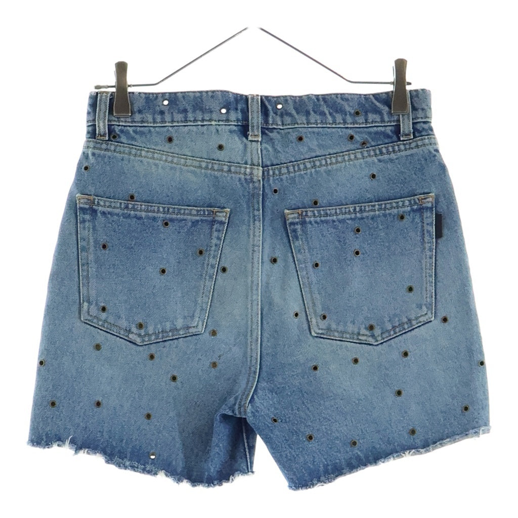 SAINT LAURENT PARIS(サンローランパリ) Studded Denim Short スタッズデニムショーツ ハーフパンツ インディゴ 606814 YL870