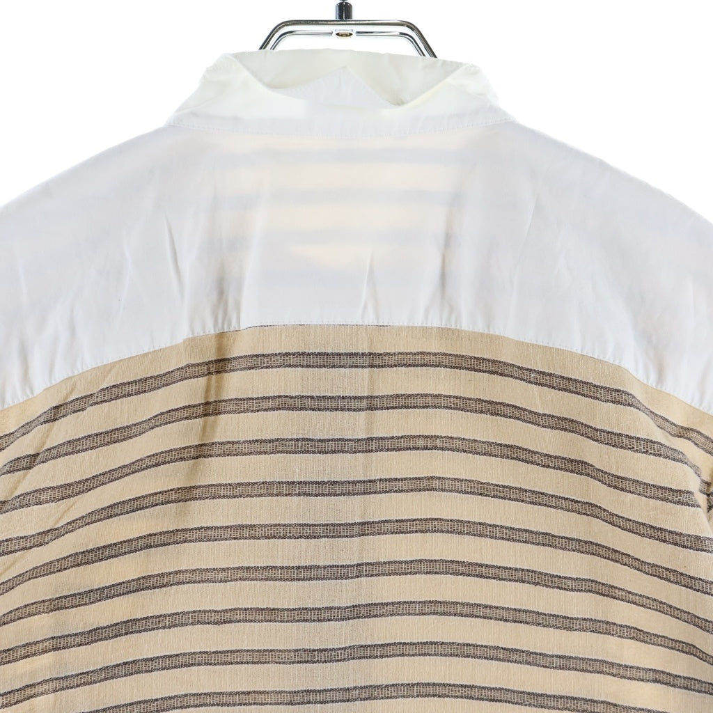 LOEWE(ロエベ) Stripe Shirt スタンドカラー ボーダー長袖シャツ ベージュ S2299320AK レディース