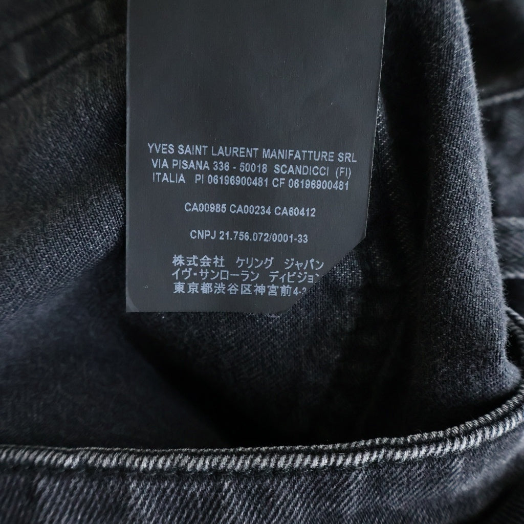 SAINT LAURENT PARIS(サンローランパリ) Denim Skinny Pants デニムスキニーパンツ ブラック 638265 YO500