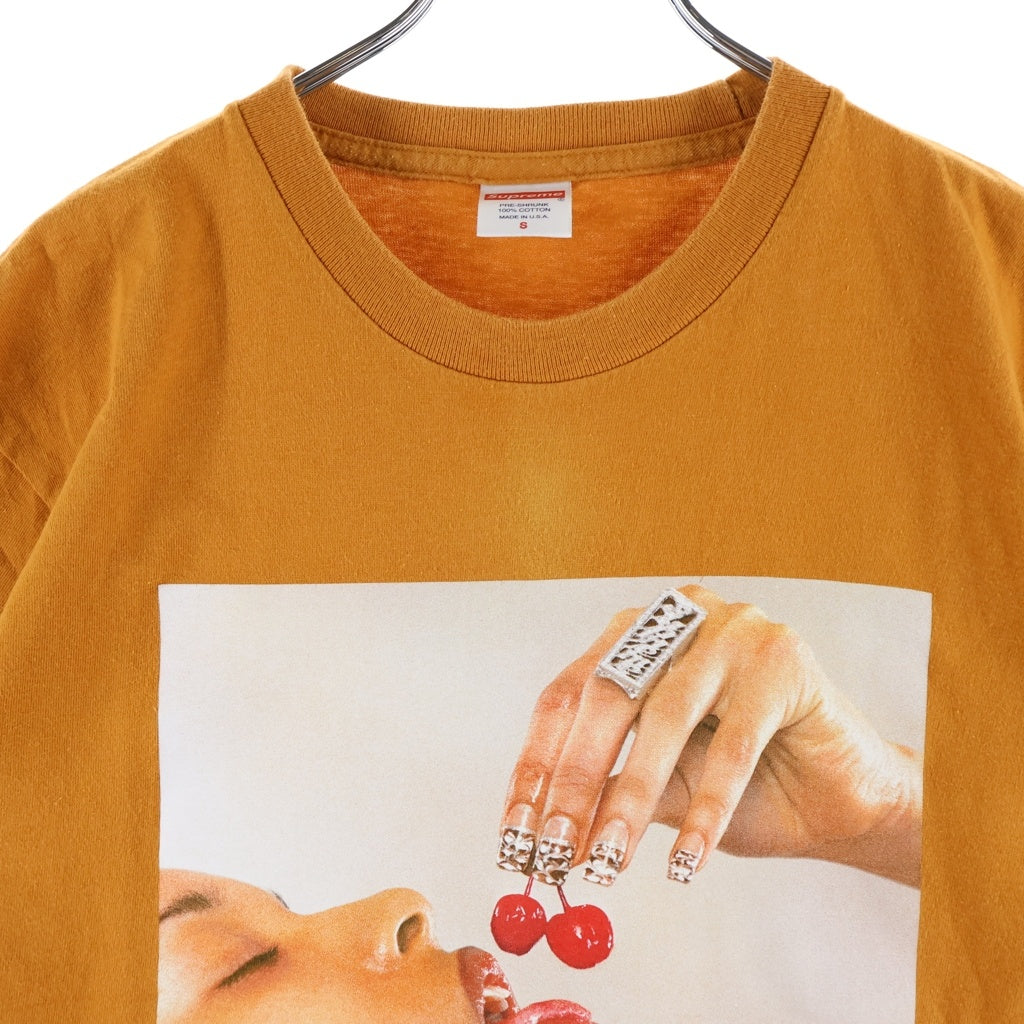 SUPREME(シュプリーム) 20SS Cherries Tee チェリー 半袖Tシャツ オレンジ