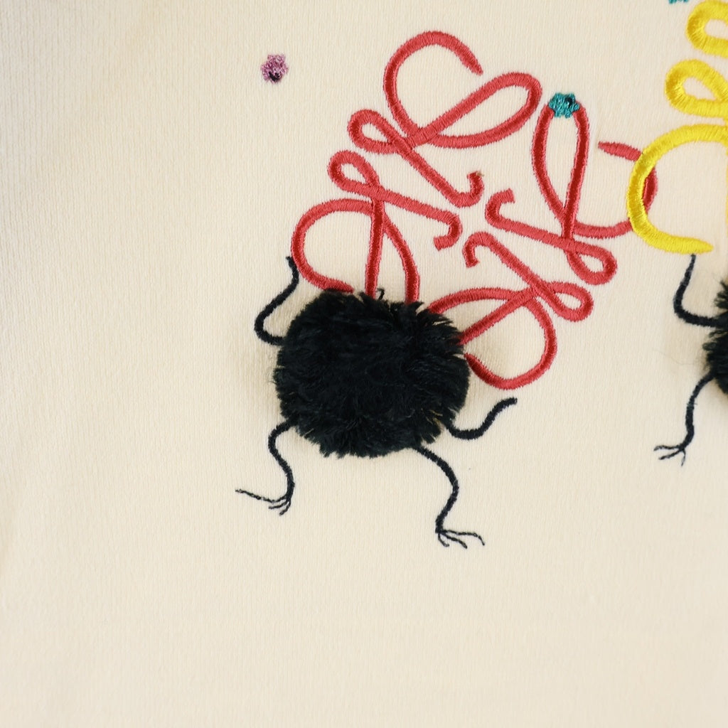 LOEWE(ロエベ) ×千と千尋の神隠し ススワタリ アナグラム刺繍 半袖Tシャツ アイボリー S928Y22X02